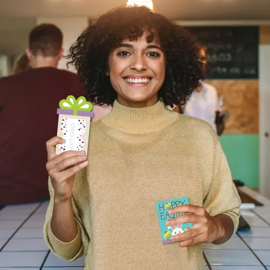 Big Dot of Happiness Hippity Hoppity - Easter Bunny Party Money and Gift Card Sleeves - Nifty Gifty Card Holders - Set of 8 {3}