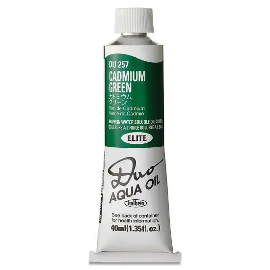 Holbein Duo Aqua Water Soluble Oils - Cadmium Green, 40 ml tube {1}