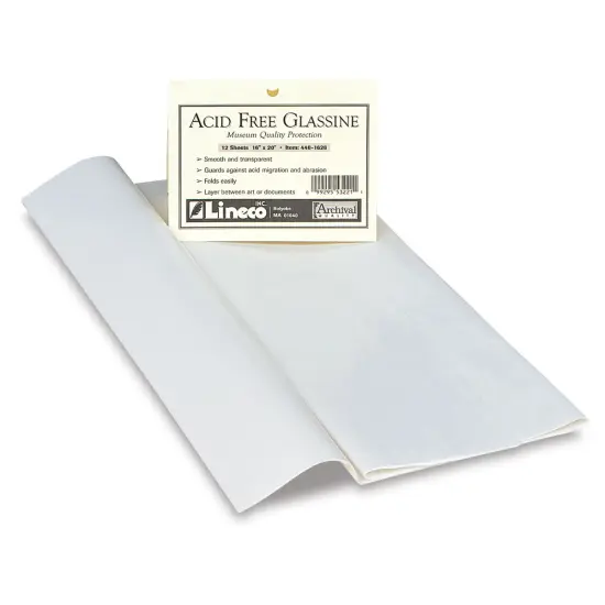 Lineco Glassine Sheets - 16" x 20", 12 Sheets {2}