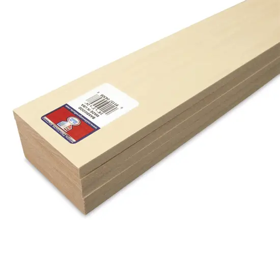 Midwest Products Basswood Sheets - 5 Pieces, 3/8" x 3" x 24" {1}