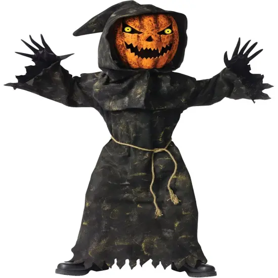 Terror Farm Wicked Bobble Head Pumpkin Creature Boy's Costume {1}