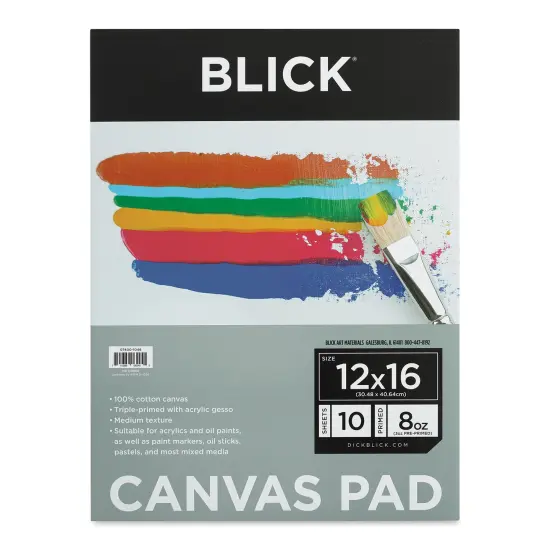 Blick Canvas Pad - 12" x 16", 10 Sheets {2}
