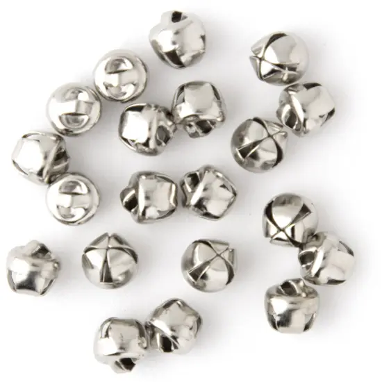 CousinDIY Jingle Bells .25" 20/Pkg-Silver {4}