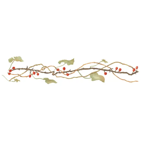 Autumn Berry Vine Wall Stencil | 3028 by Designer Stencils | Outdoor Stencils | {1}