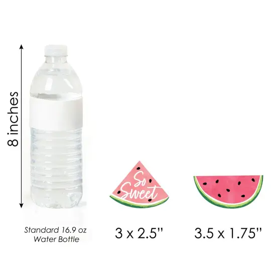 Big Dot of Happiness Sweet Watermelon - DIY Shaped Fruit Party Cut-Outs - 24 Count {6}