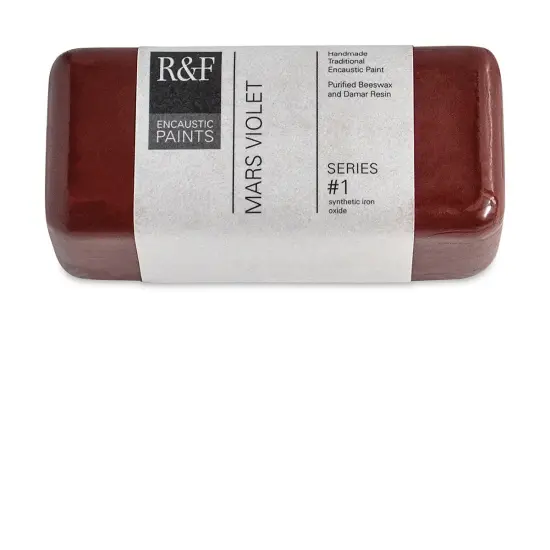 R&F Encaustic Paint Block - Mars Violet, 104 ml block {1}