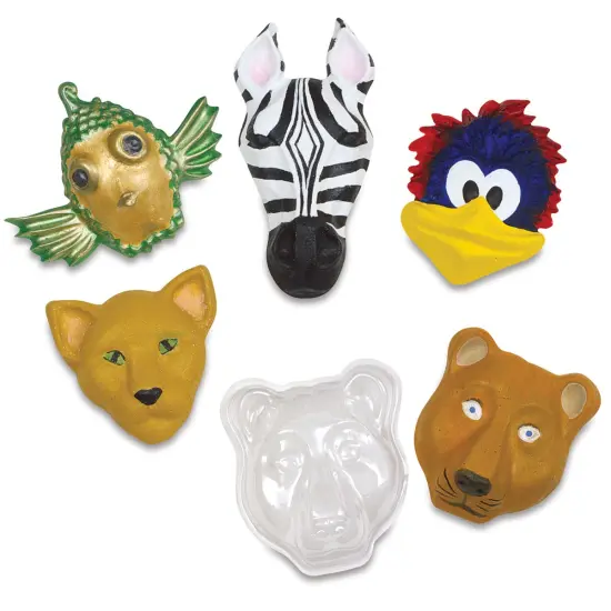 Roylco Animal Face Forms - Plastic Forms, Child-Sized, Pkg of 5 {2}