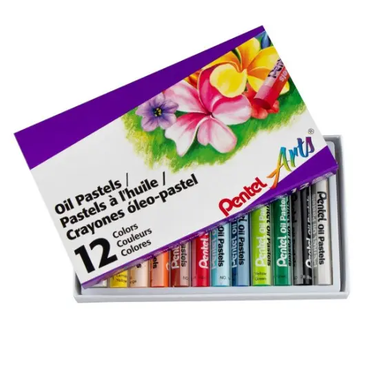 Pentel Arts Oil Pastels - 12 Color Set {1}