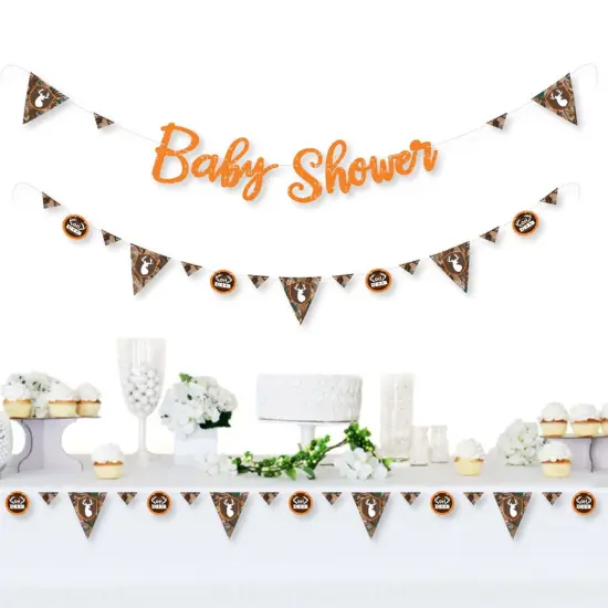 Big Dot of Happiness Gone Hunting - Deer Hunting Camo Baby Shower Letter Banner Decoration - 36 Banner Cutouts and Baby Shower Banner Letters {3}