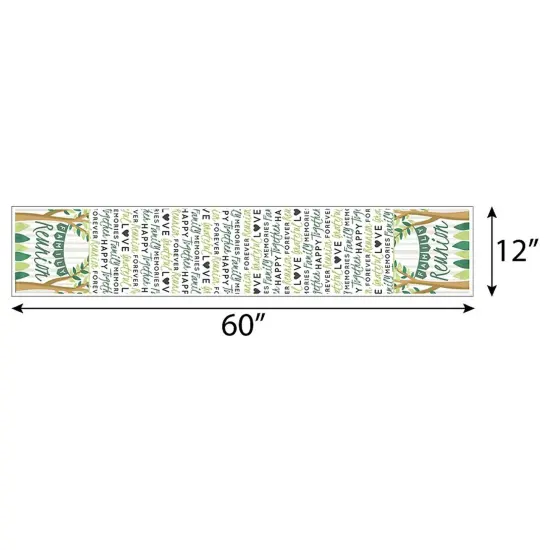 Big Dot of Happiness Family Tree Reunion - Petite Family Gathering Party Paper Table Runner - 12 x 60 inches {4}
