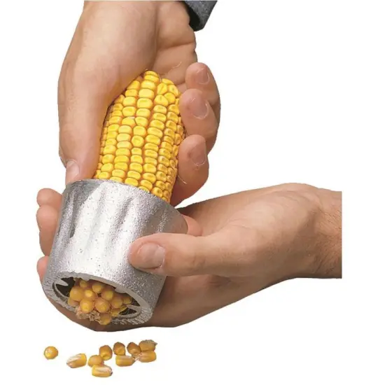 Handheld Corn Sheller, Economic Hand Held Cast Aluminum Kernel Remover Kitchen Tool, Strips Corn Kernels from Cob {4}