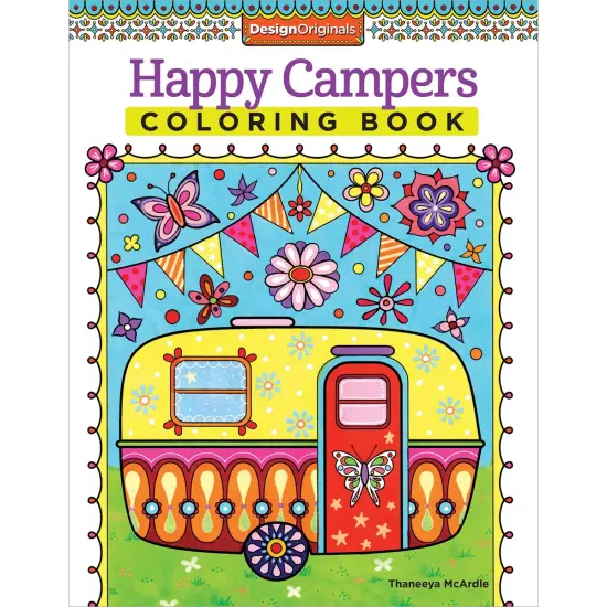 Happy Campers Coloring Book-Softcover {1}