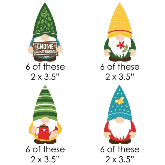 Big Dot of Happiness Garden Gnomes - DIY Shaped Forest Gnome Party Cut-Outs - 24 Count {3}