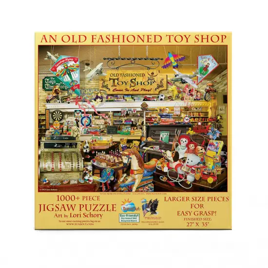 Sunsout An Old Fashioned Toy Shop 1000 pc Large Pieces Jigsaw Puzzle 34916 {4}