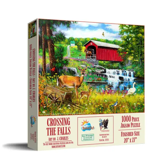 Sunsout Crossing the Falls 1000 pc Jigsaw Puzzle 37235 {3}