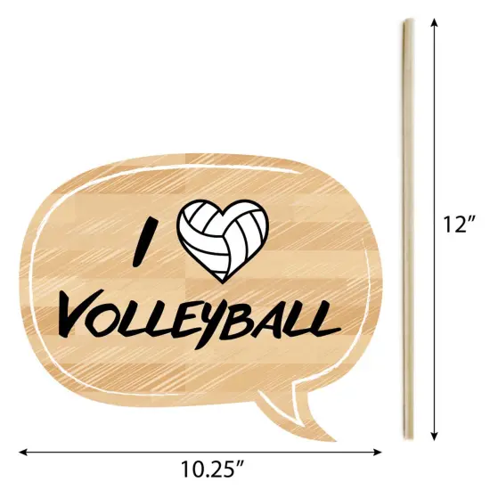Big Dot of Happiness Bump, Set, Spike - Volleyball - Photo Booth Props Kit - 20 Count {7}