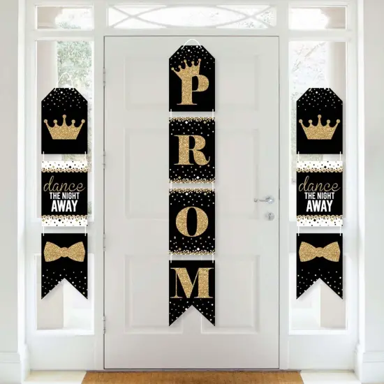 Big Dot of Happiness Prom - Hanging Vertical Paper Door Banners - Prom Night Party Wall Decoration Kit - Indoor Door Decor {1}