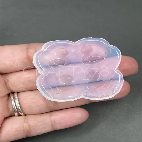Rubber Duck Stud Earring Silicone Mold (B13) {1}