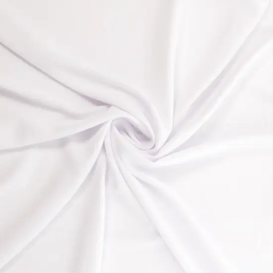 Solid 4 way Stretch Liverpool Bullet Fabric White {2}