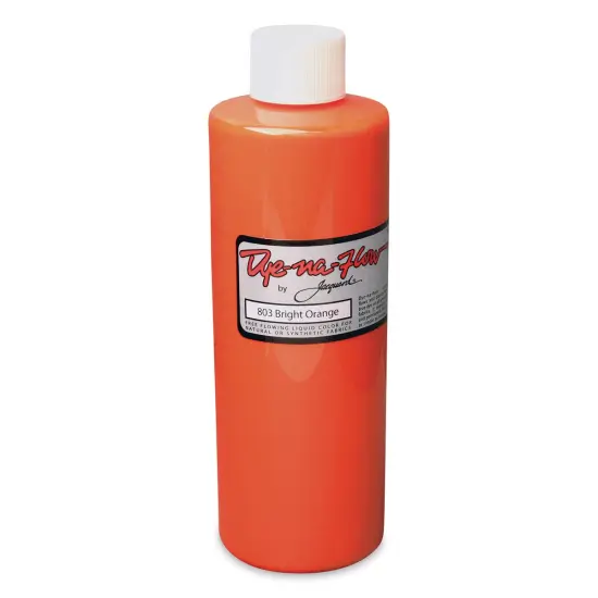 Jacquard Dye-Na-Flow Fabric Color - Bright Orange, 8 oz bottle {1}