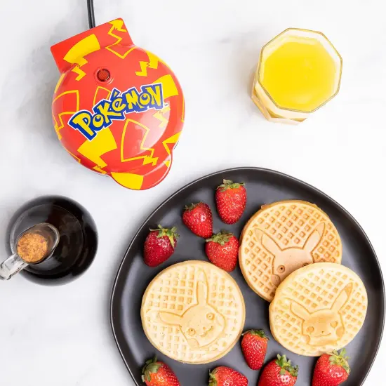 Uncanny Brands Pokemon Pikachu Mini Waffle Maker {1}