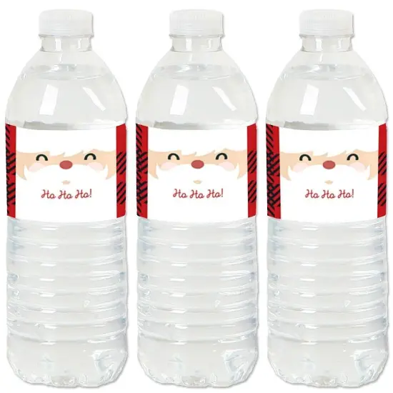 Big Dot of Happiness Jolly Santa Claus - Christmas Party Water Bottle Sticker Labels - Set of 20 {1}