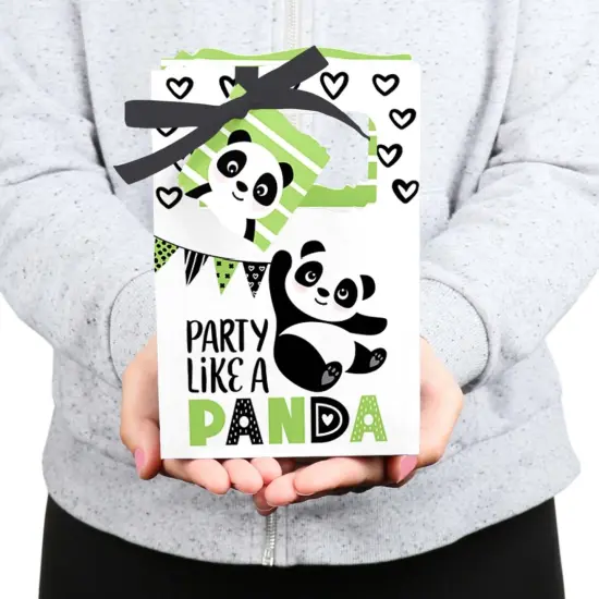 Big Dot of Happiness Party Like a Panda Bear - Baby Shower or Birthday Party Favor Boxes - Set of 12 {6}