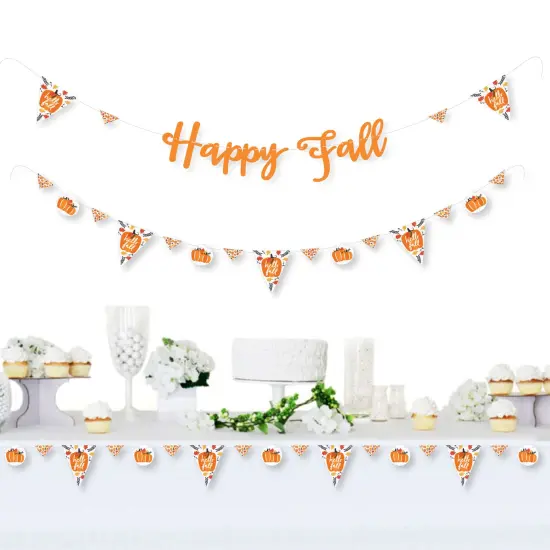 Big Dot of Happiness Fall Pumpkin - Halloween or Thanksgiving Party Letter Banner Decoration - 36 Banner Cutouts and Happy Fall Banner Letters {3}
