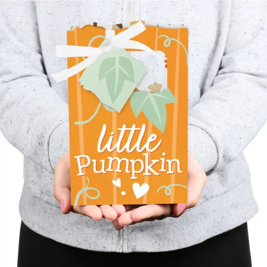 Big Dot of Happiness Little Pumpkin - Fall Birthday Party or Baby Shower Favor Boxes - Set of 12 {6}