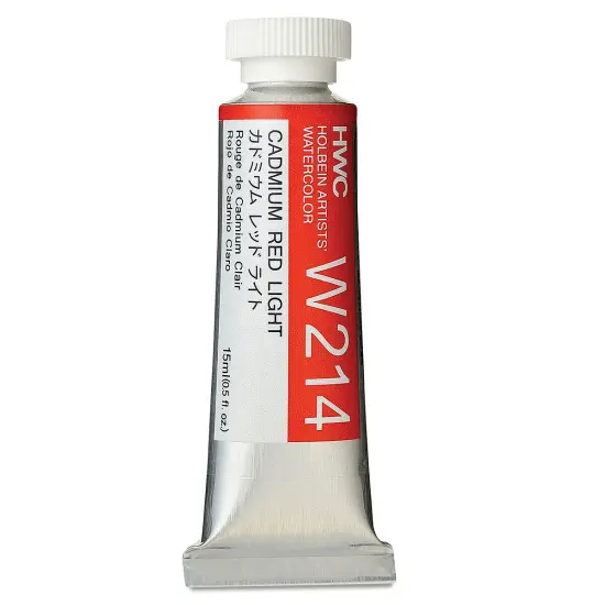 Holbein Artists' Watercolor - Cadmium Red Light, 15 ml tube {2}