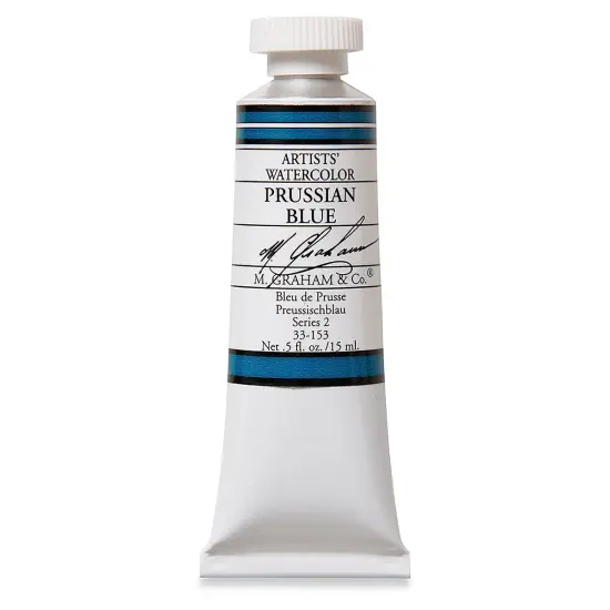 M. Graham Artists' Watercolor - Prussian Blue, 15 ml Tube {2}