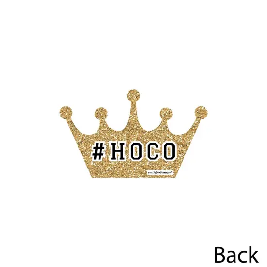 Big Dot of Happiness Hoco Dance - Crown Decorations DIY Homecoming Essentials - Set of 20 {4}