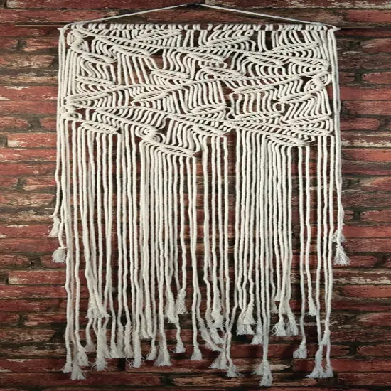 Solid Oak Macrame Wall Hanging Kit-Leaves & Branches {2}