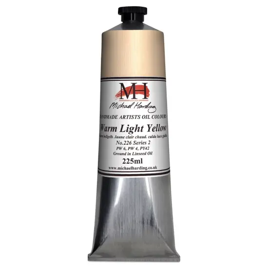Michael Harding Artists Oil Color &ndash; Warm Light Yellow, 225 ml tube {1}