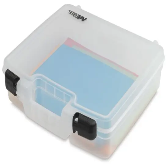 ArtBin Quick-View Carrying Case - 15" &times; 14-3/8" &times; 3-2/5", Translucent White {2}