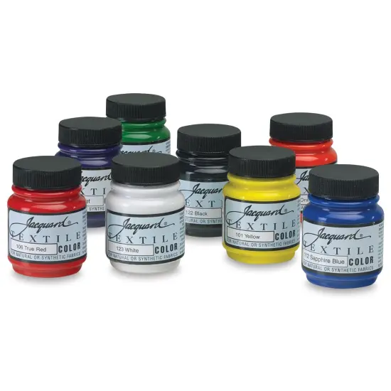 Jacquard Textile Color Set -Set of 8 Colors, 2.25 oz jars {1}