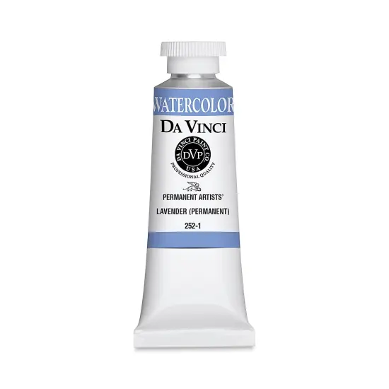 Da Vinci Artists' Permanent Watercolor - Lavender (Permanent), 37 ml tube {1}