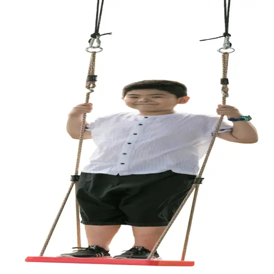 Adjustable Plastic Standing Swing, Outdoor Kids Playground Swing, for All Ages Green {8}