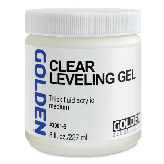 Golden Acrylic Medium - Clear Leveling Gel, 8 oz jar {2}