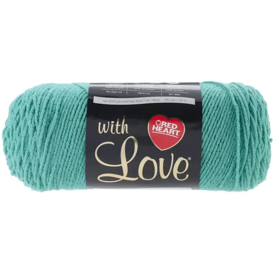 Multipack of 12 - Red Heart With Love Yarn-Iced Aqua {2}