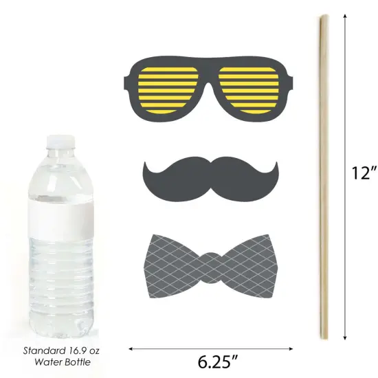 Big Dot of Happiness Honey Bee - Baby Shower or Birthday Party Photo Booth Props Kit - 20 Count {6}