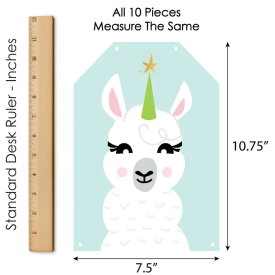 Big Dot of Happiness Whole Llama Fun - Hanging Vertical Paper Door Banners - Fiesta Baby Shower or Birthday Party Wall Decor Kit - Indoor Door Decor {7}