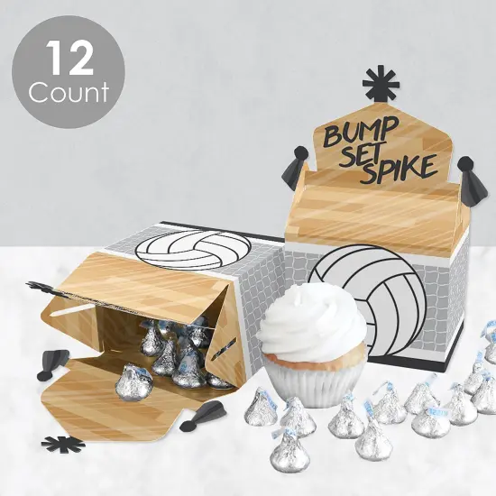 Big Dot of Happiness Bump, Set, Spike - Volleyball - Treat Box Party Favors - Baby Shower or Birthday Party Goodie Gable Boxes - Set of 12 {4}