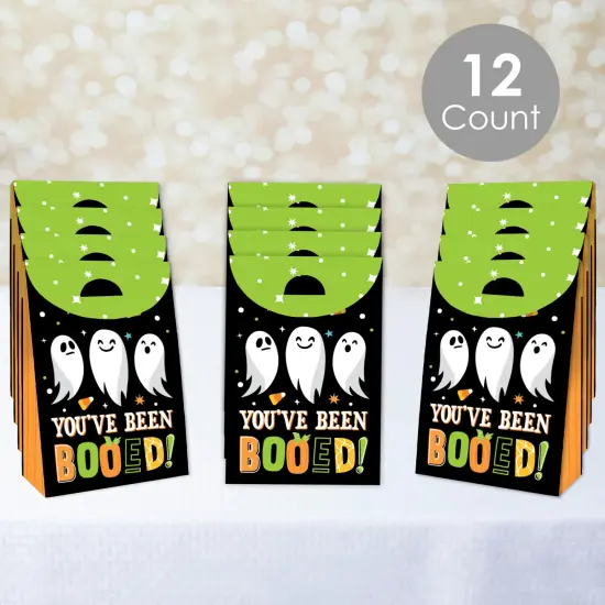 Big Dot of Happiness You've Been Booed - Ghost Halloween Gift Favor Bags - Party Goodie Boxes - Set of 12 {4}