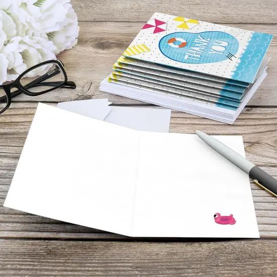 Big Dot of Happiness Make a Splash - Pool Party - Summer Swimming Party or Birthday Party Thank You Cards (8 Count) {6}