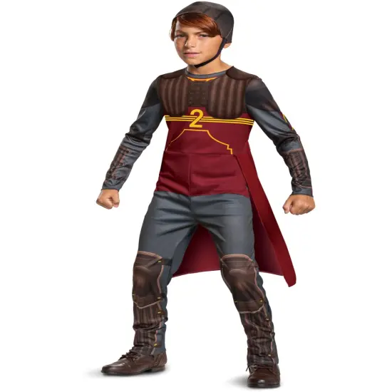 Harry Potter Gryffindor Ron Weasley Quidditch Suit Classic Child's Costume {1}