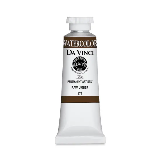 Da Vinci Artists' Permanent Watercolor - Raw Umber, 37 ml tube {1}