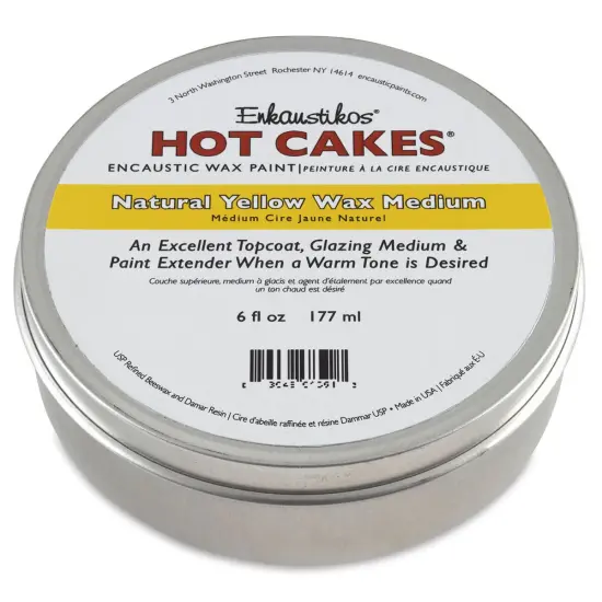 Enkaustikos Hot Cakes Yellow Wax Medium- Yellow, 6 oz Tin {2}