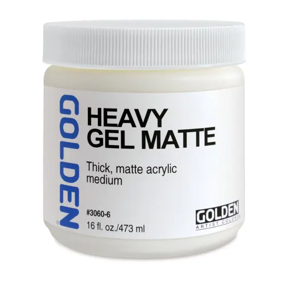 Golden Heavy Acrylic Gel Medium - Matte, 16 oz jar {2}