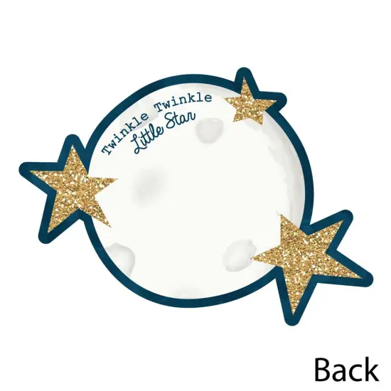 Big Dot of Happiness Twinkle Twinkle Little Star - Shaped Thank You Cards - Baby Shower or Birthday Party Thank You Cards with Envelopes - Set of 12 {6}